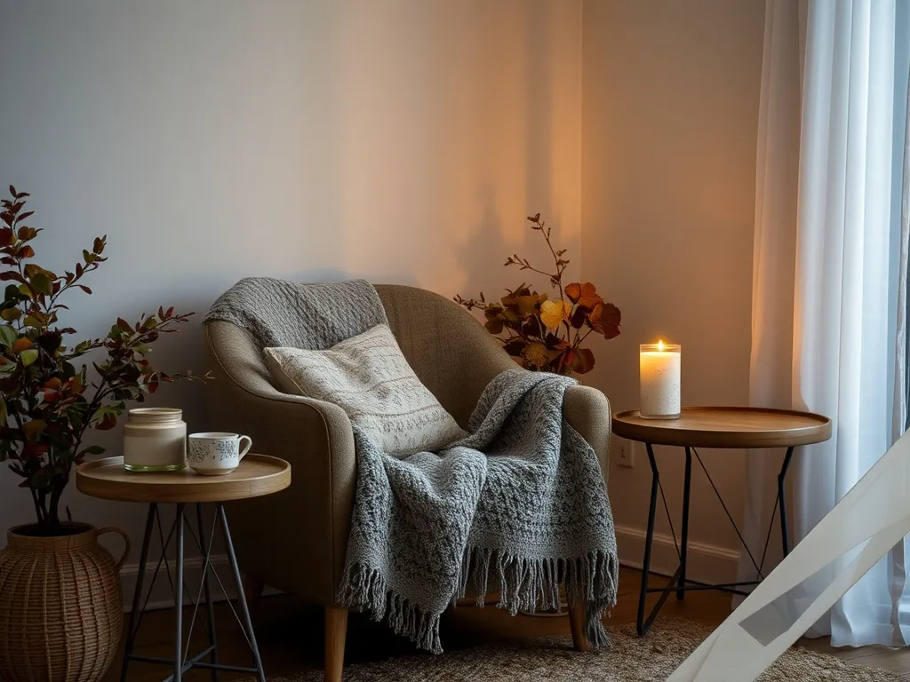 Twilight atmosphere with warm tones