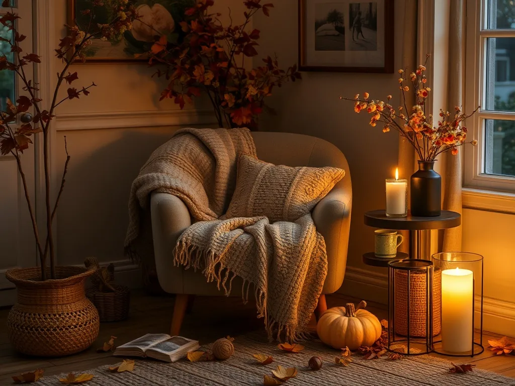 Twilight forest atmosphere