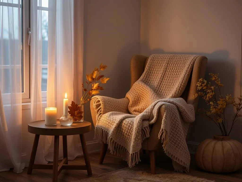 Autumn reflection with journal